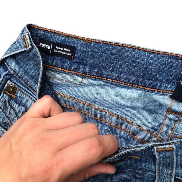 True Religion Jeans Size 32 ROCCO Relaxed Skinny Blue - Picture 13 of 13